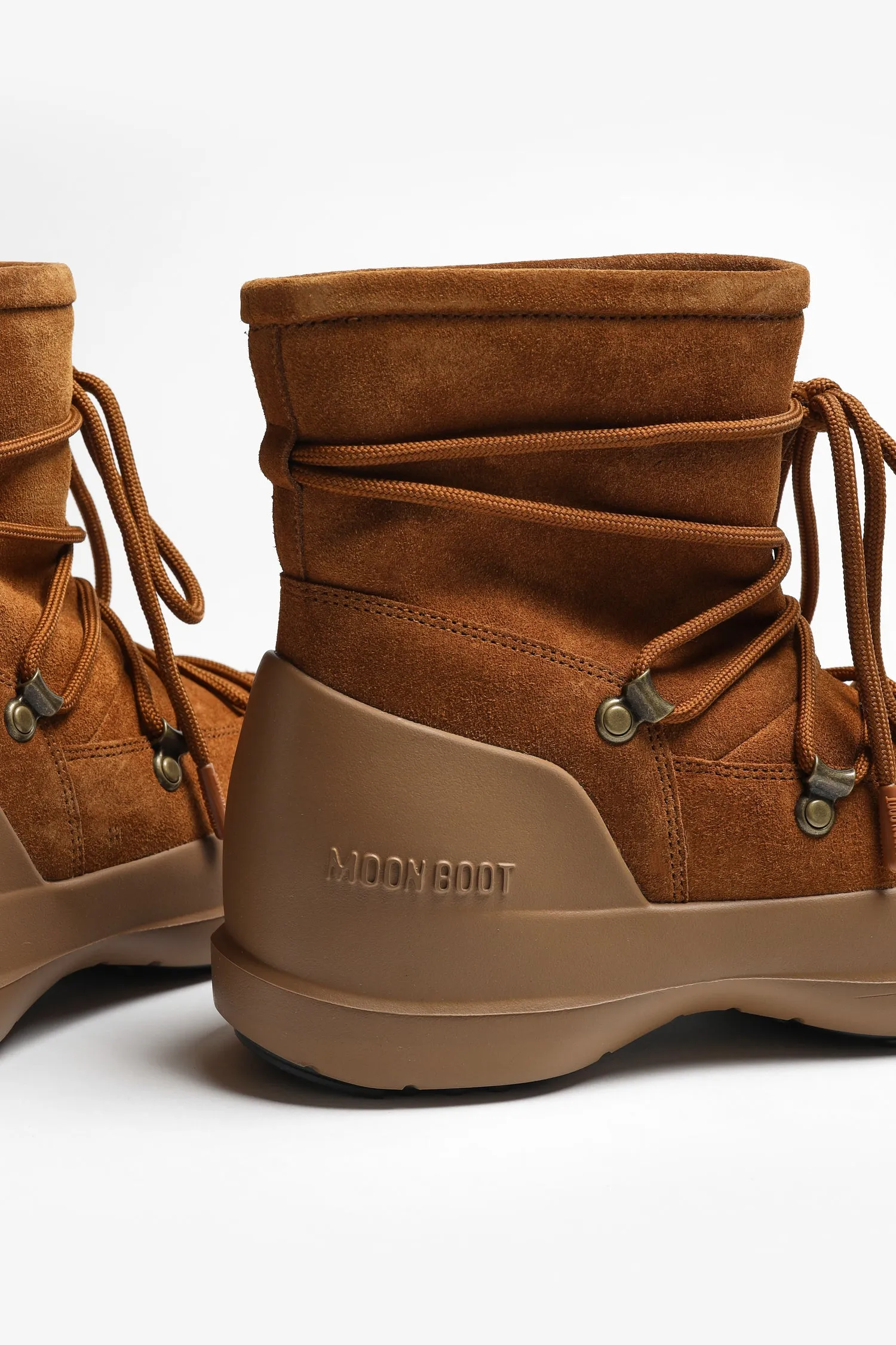 Moon Boot Luna Suede in Cognac