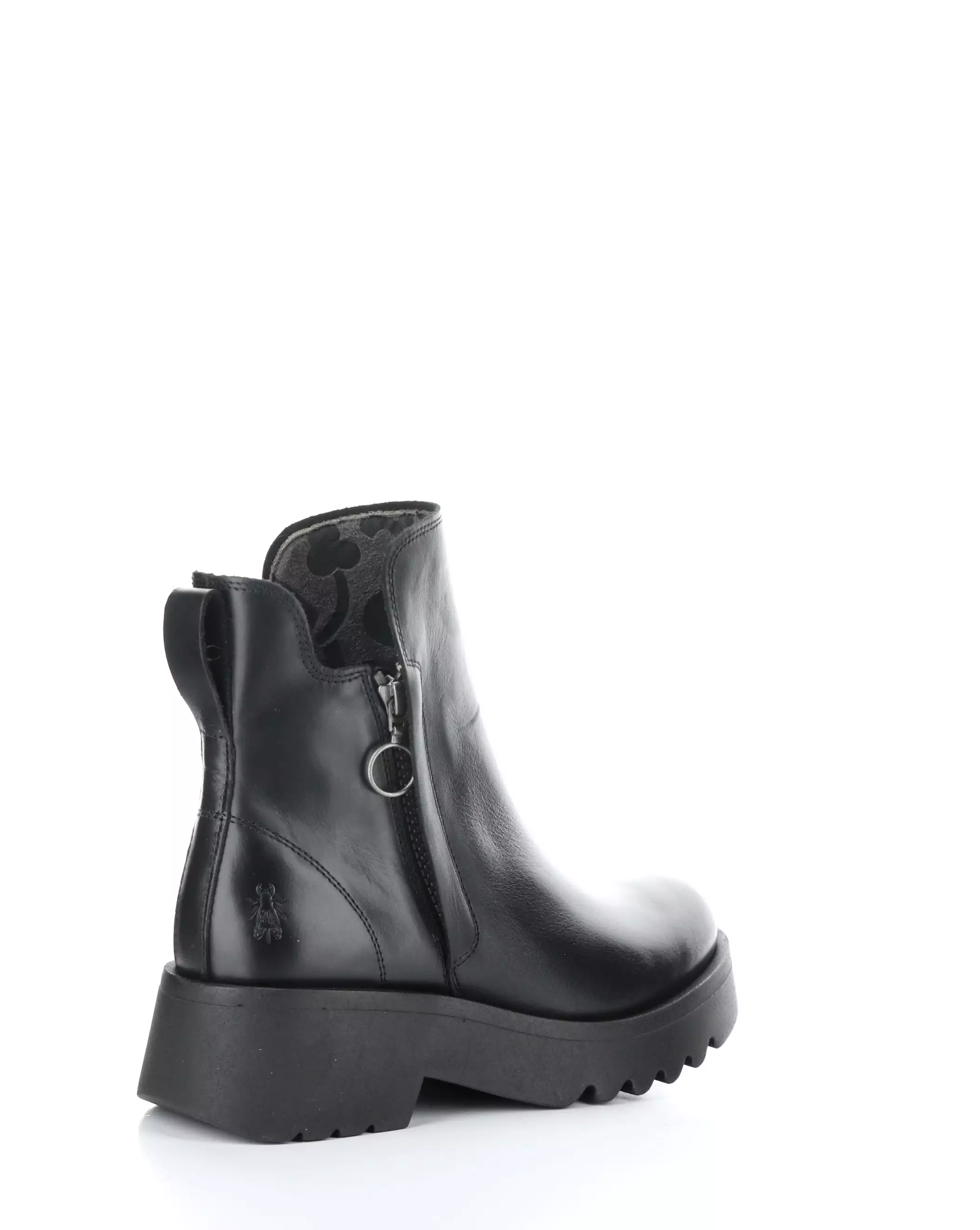 MUZZ977FLY 000 BLACK Round Toe Boots