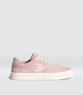 NAIOCA Canvas Rose Canvas Ivory Logo Sneaker Women