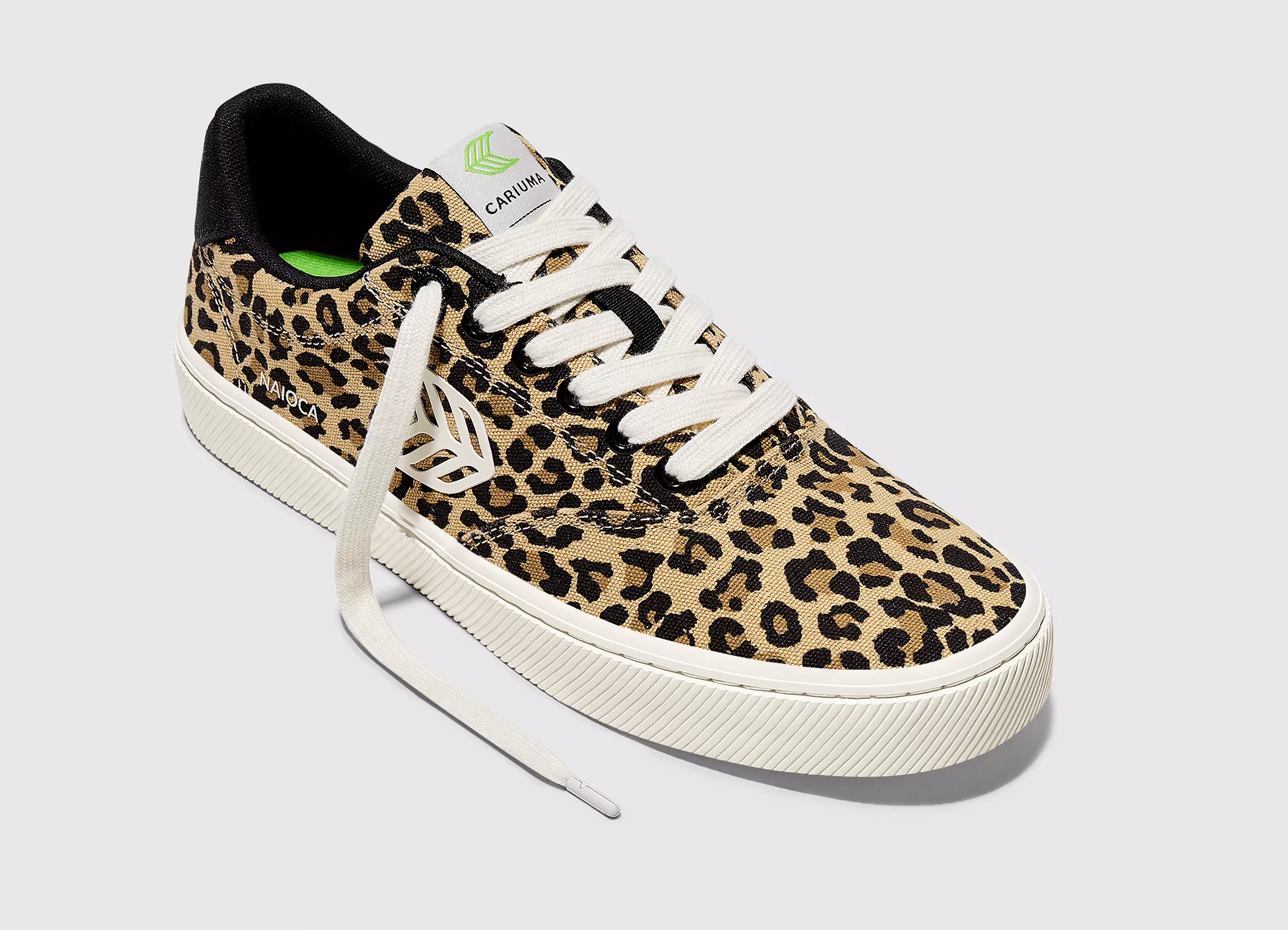 NAIOCA Leopard Print Canvas Sneaker Men