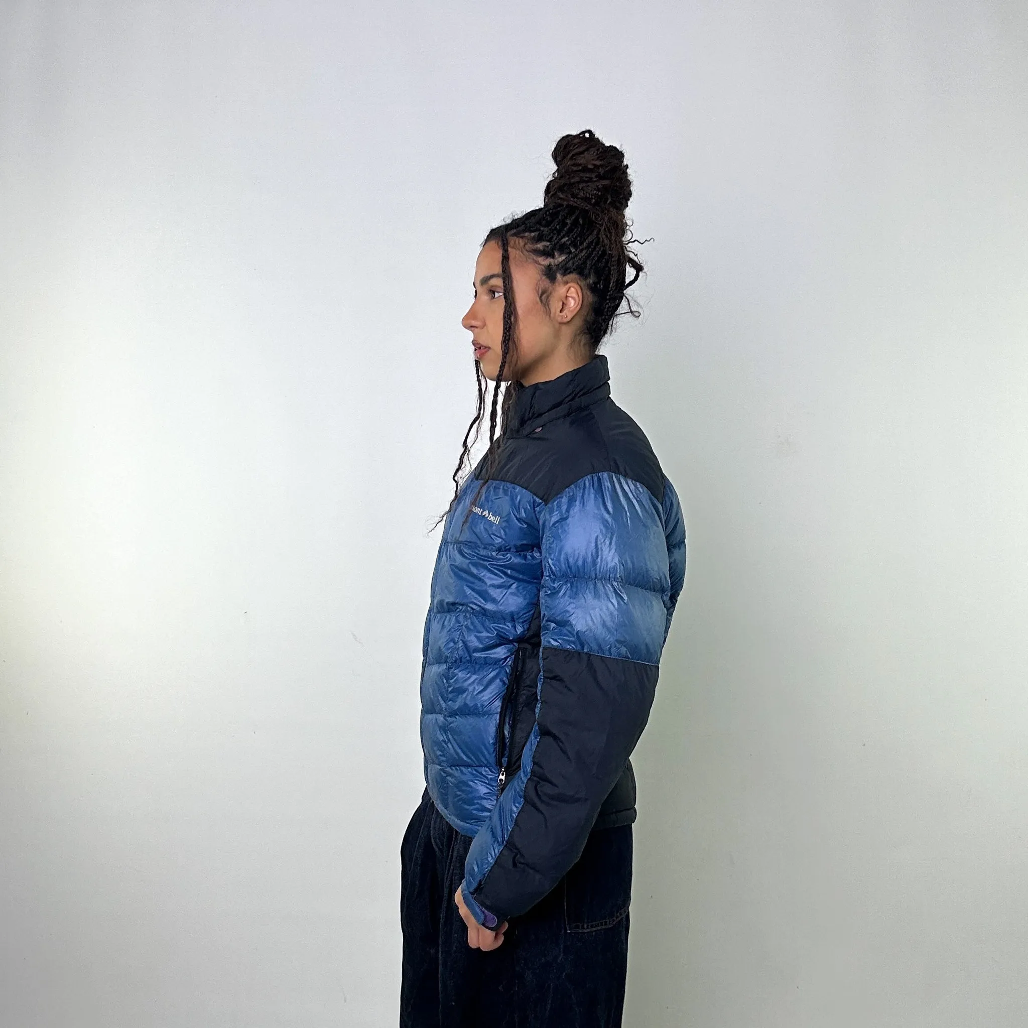 Navy Blue y2ks Mont Bell EX 800 Puffer Jacket Coat (S)