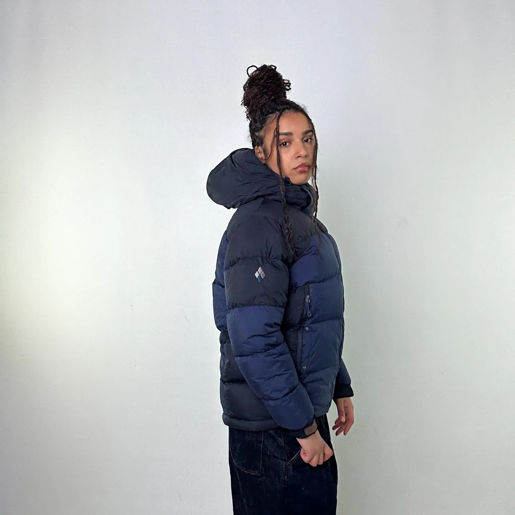 Navy Blue y2ks Mont Bell Puffer Jacket Coat (M)