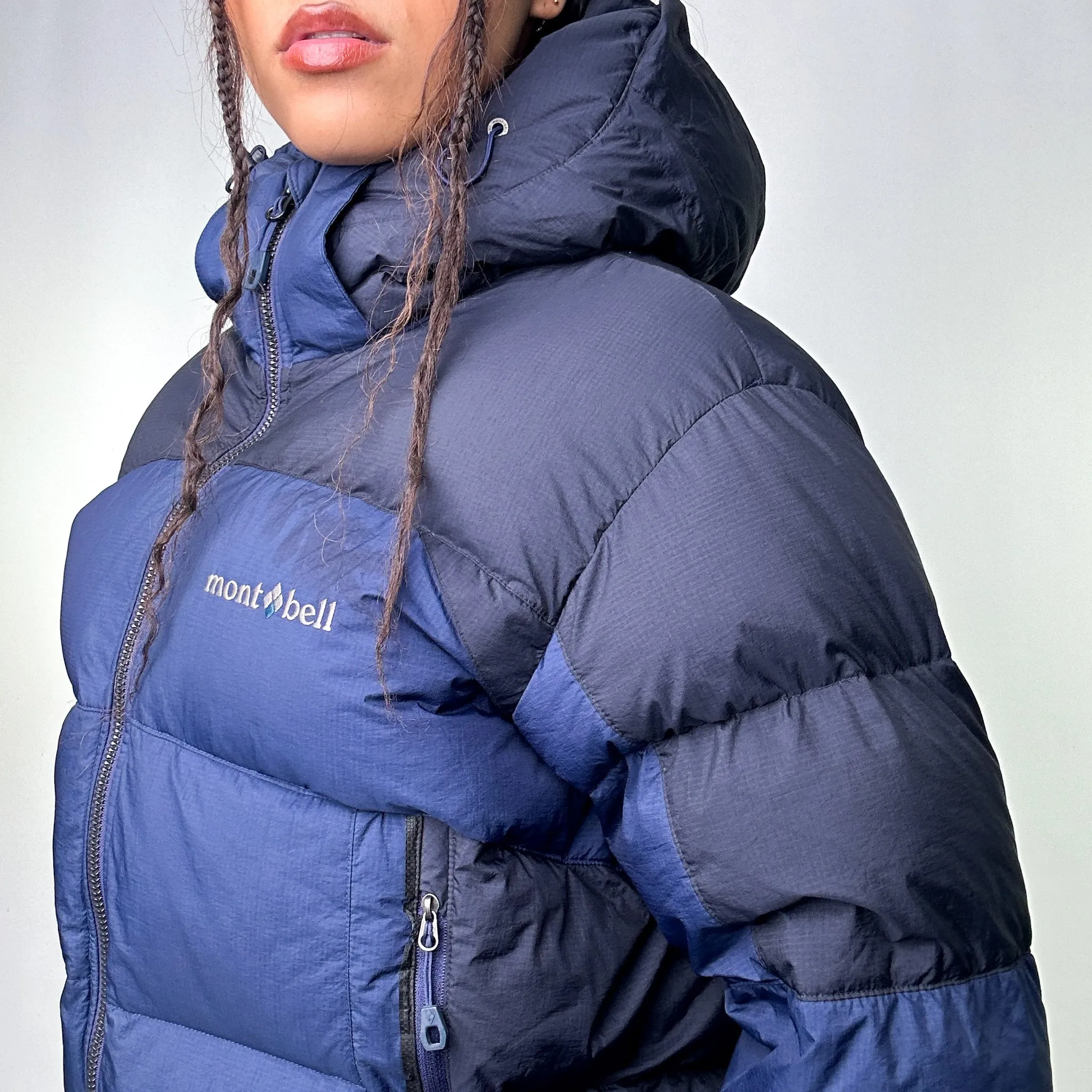 Navy Blue y2ks Mont Bell Puffer Jacket Coat (M)