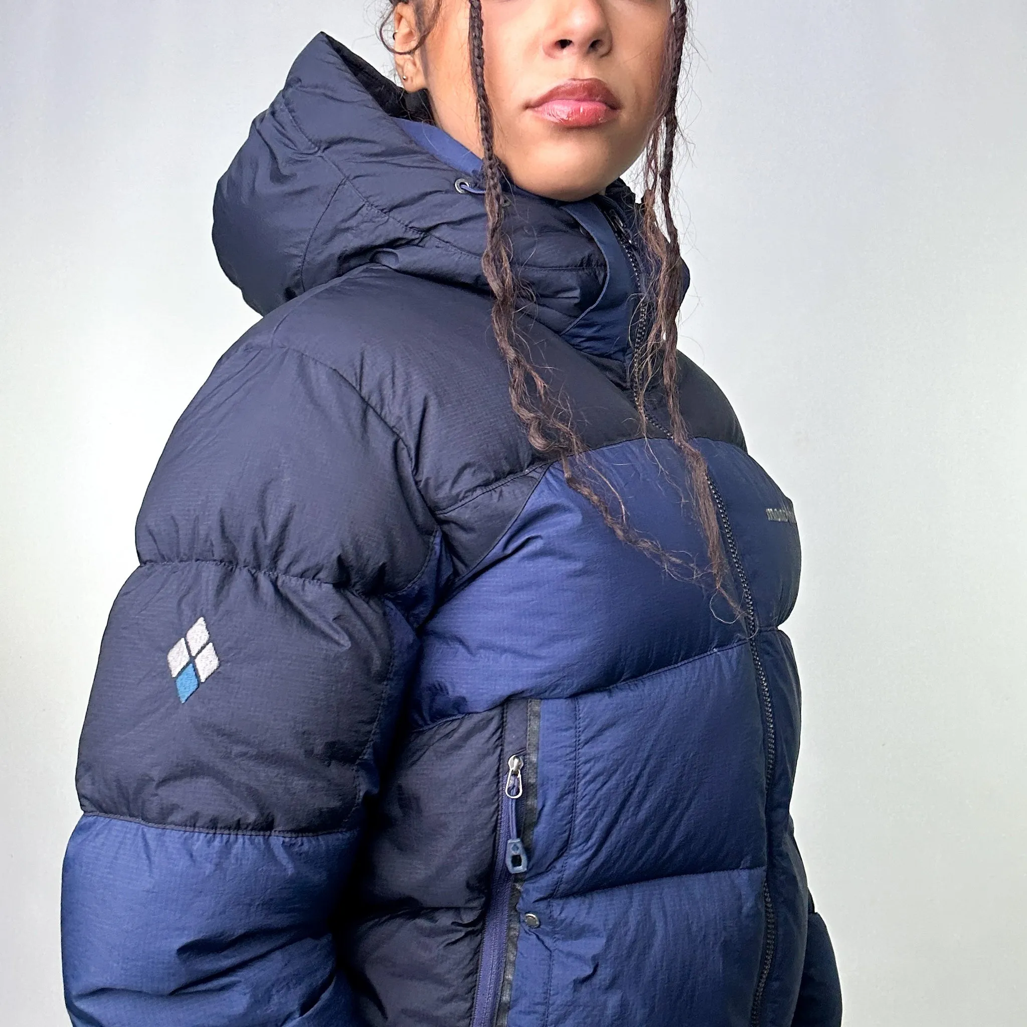 Navy Blue y2ks Mont Bell Puffer Jacket Coat (M)