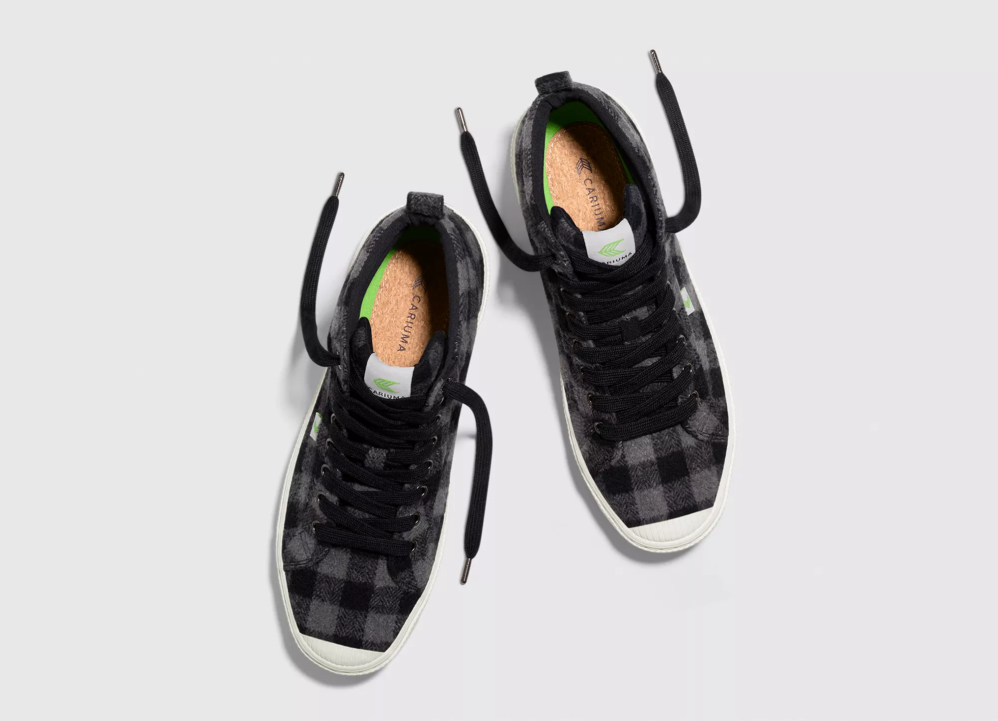 OCA High Black Plaid Sneaker Women