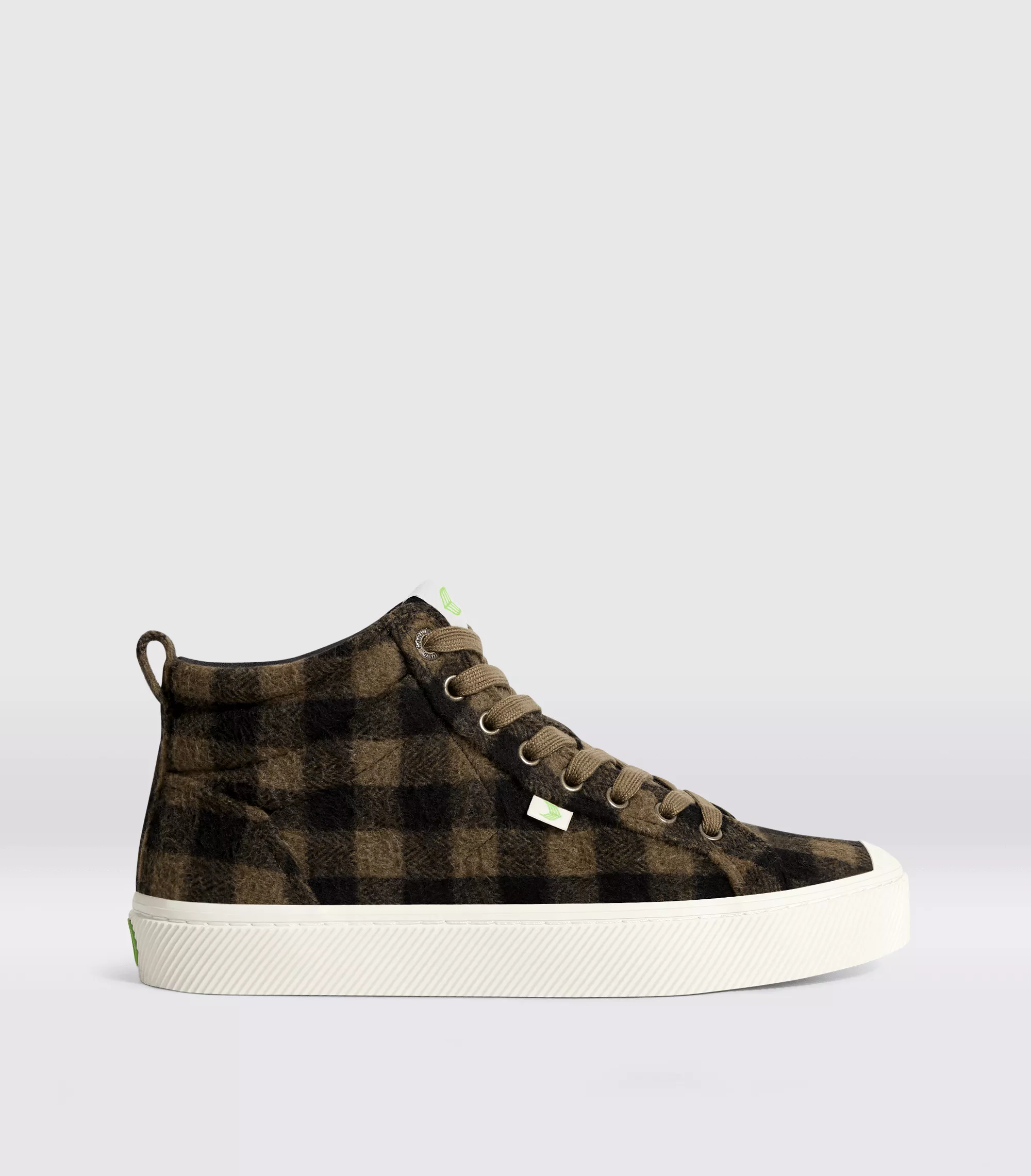 OCA High Brown Plaid Sneaker Women