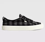 OCA Low Black Plaid Sneaker Men