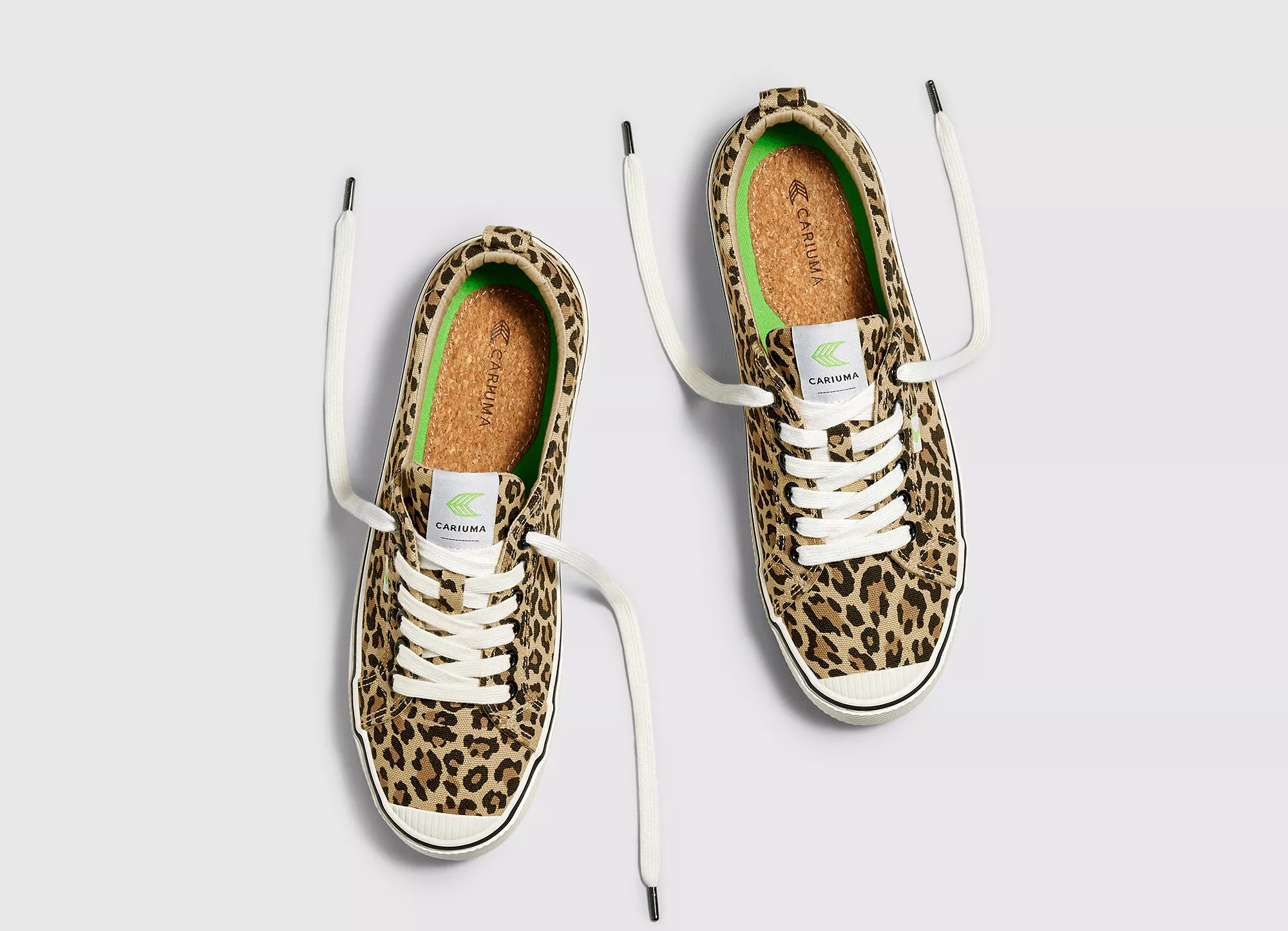 OCA Low Stripe Leopard Print Canvas Sneaker Men