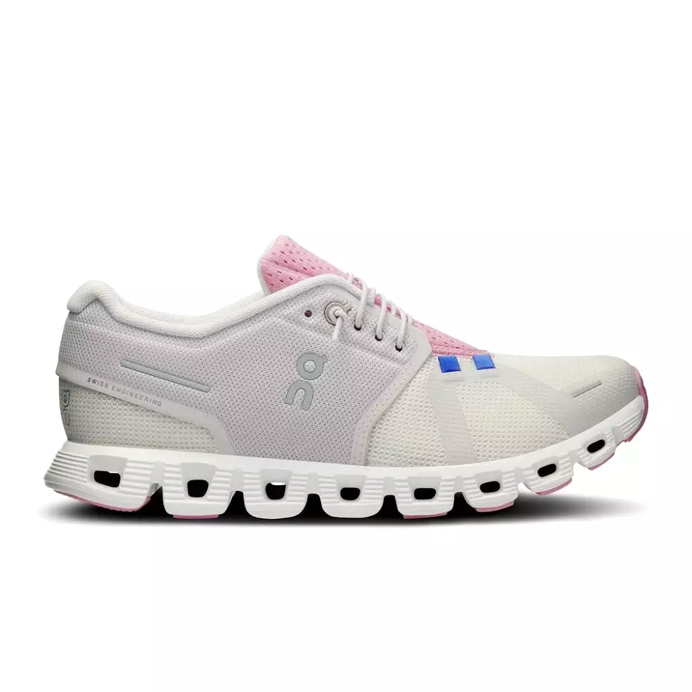 On Women's Cloud 5 Push - Ivory/Blossom