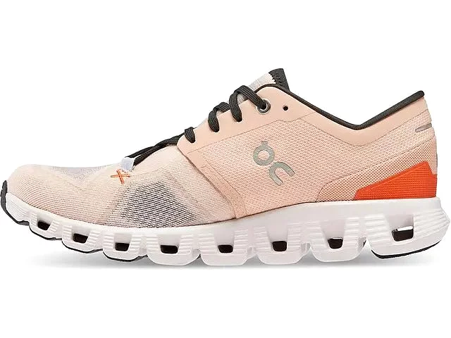 On Women's Cloud X 3 Training Shoes - Rose/Sand