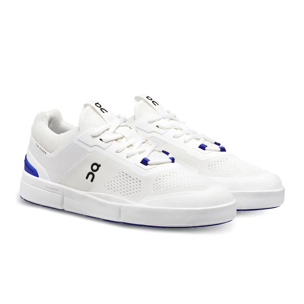 On Women's The Roger Spin Sneaker - Undyed-White/Indigo