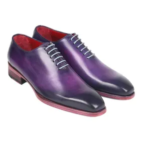 Paul Parkman 044PRP Men's Shoes Purple Calf-Skin Leather Wholecut Oxfords (PM6309)