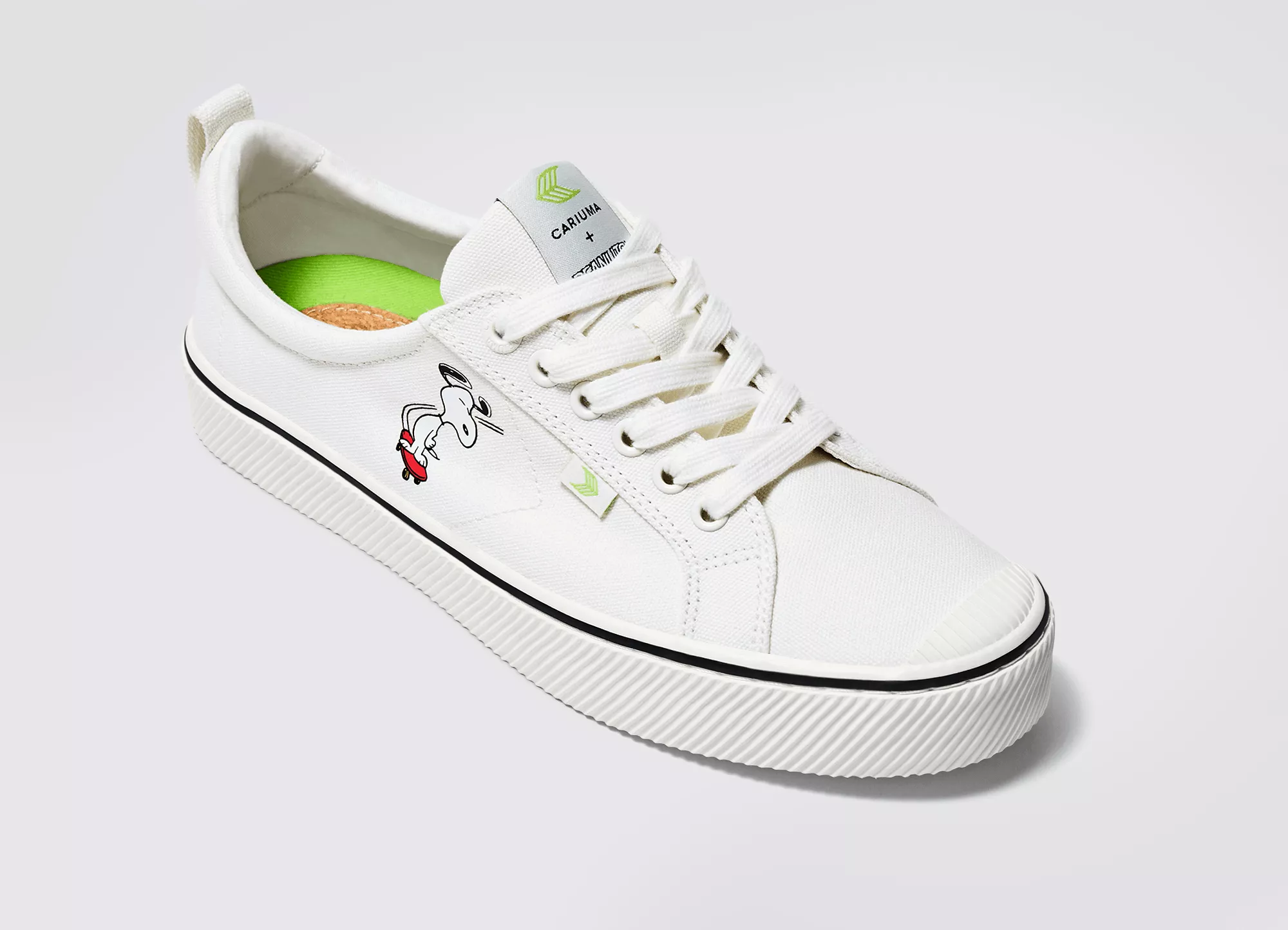 PEANUTS OCA Low Snoopy Skate Off-White Canvas Sneaker Men