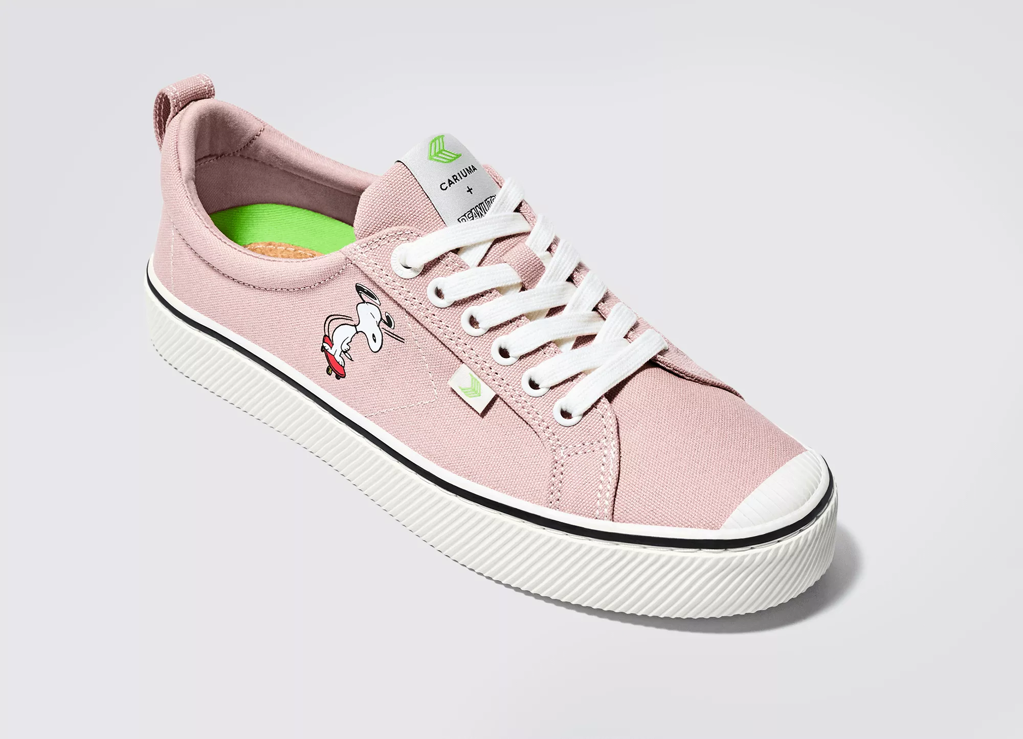 PEANUTS OCA Low Snoopy Skate Rose Canvas Sneaker Men