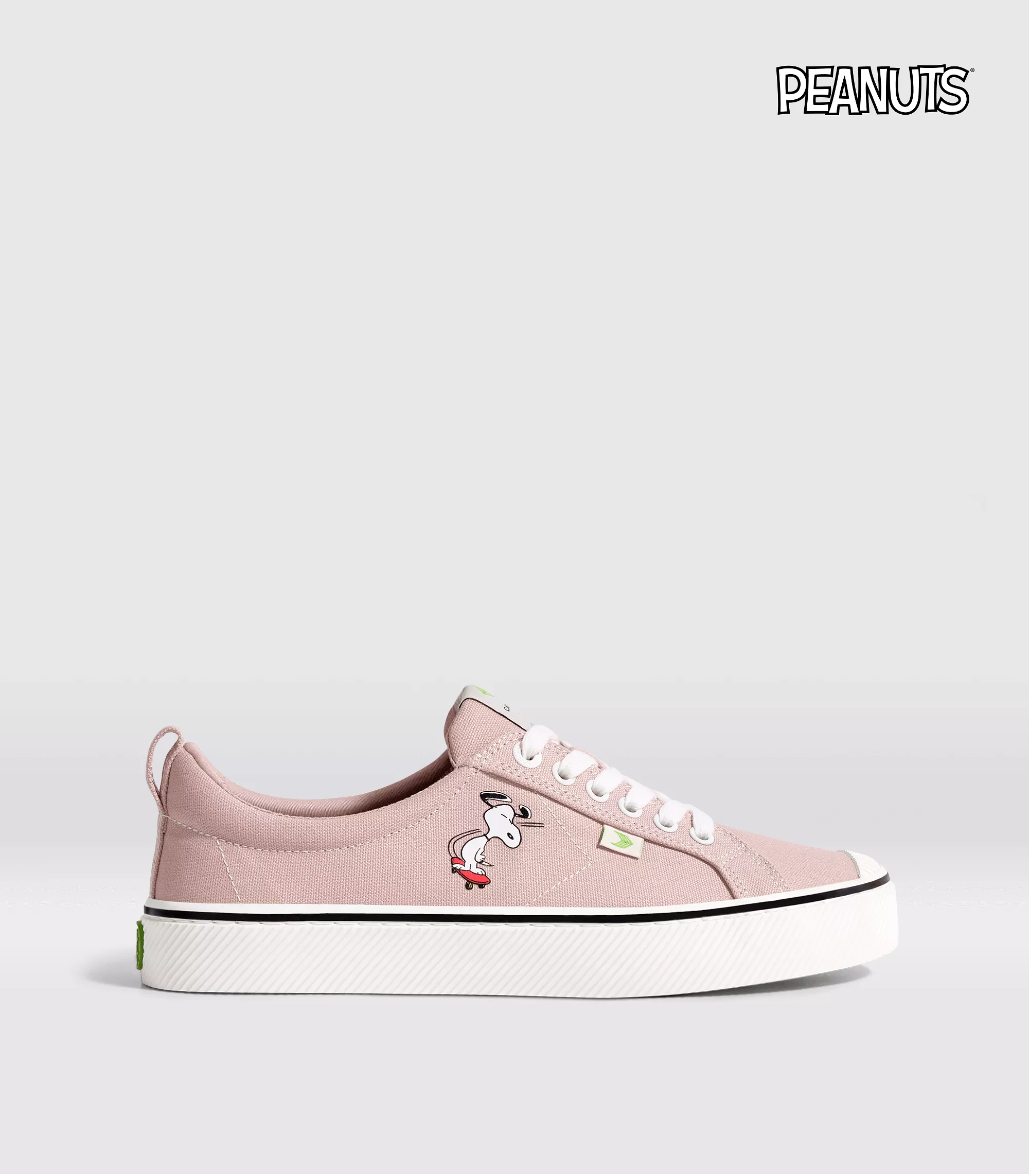 PEANUTS OCA Low Snoopy Skate Rose Canvas Sneaker Women