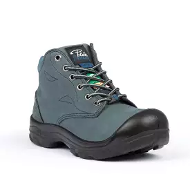 P&F S556B Women's 6 Steel Toe Work Boot With Side Zip - Marine