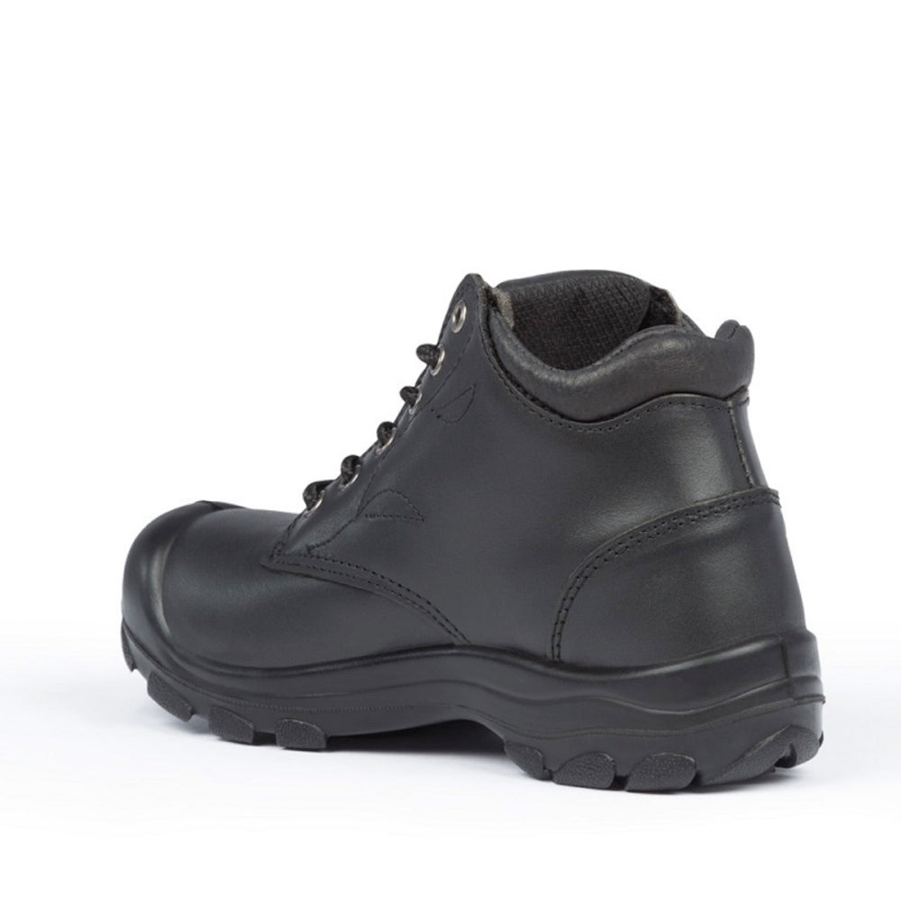 P&F S559 Women's 6 Steel Toe Leather Work Boot - Black