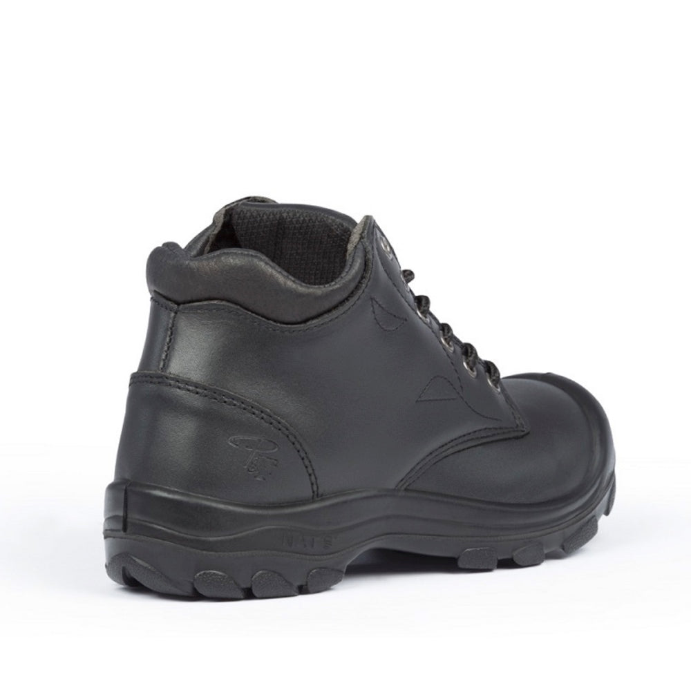 P&F S559 Women's 6 Steel Toe Leather Work Boot - Black