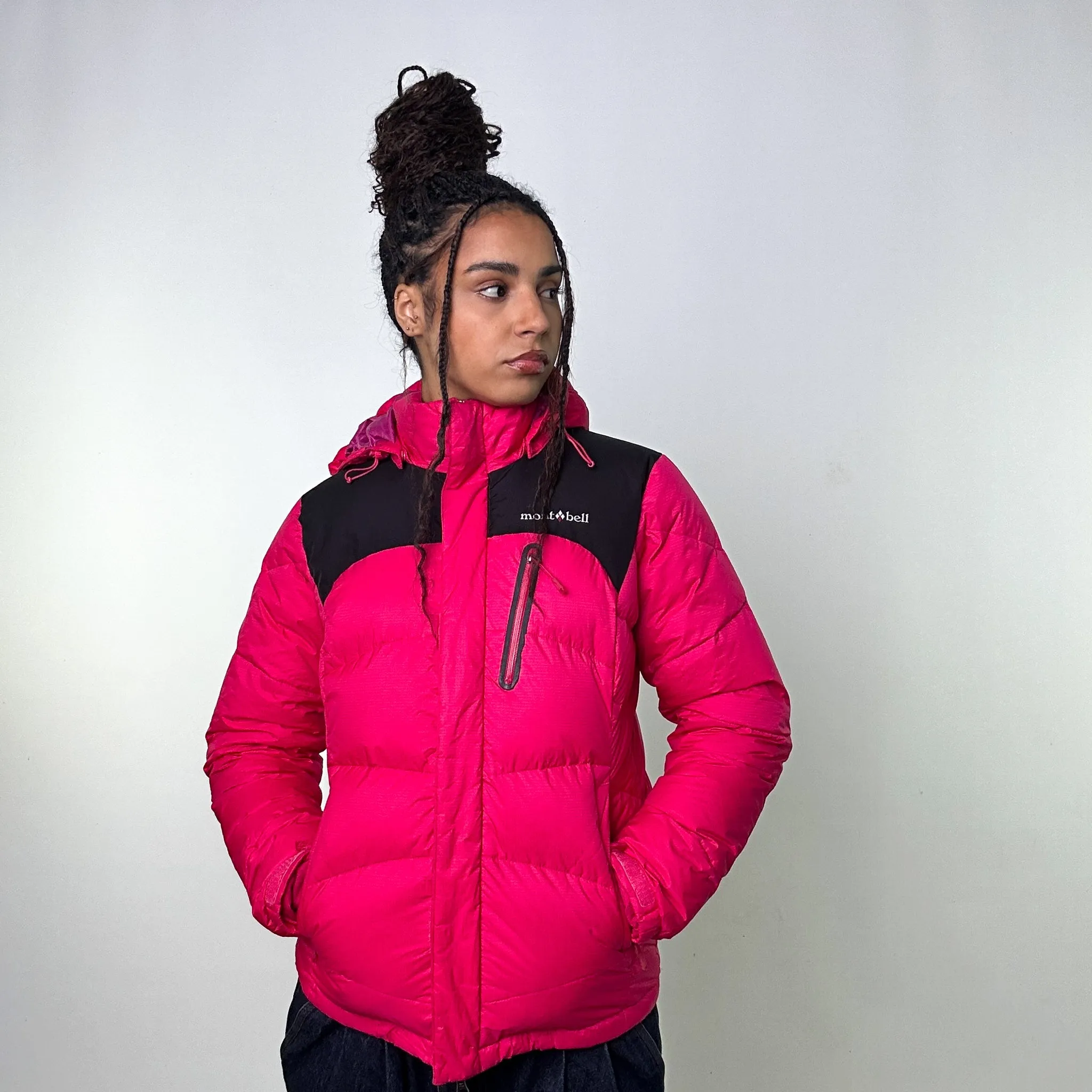 Pink y2ks Mont Bell Puffer Jacket Coat (M)