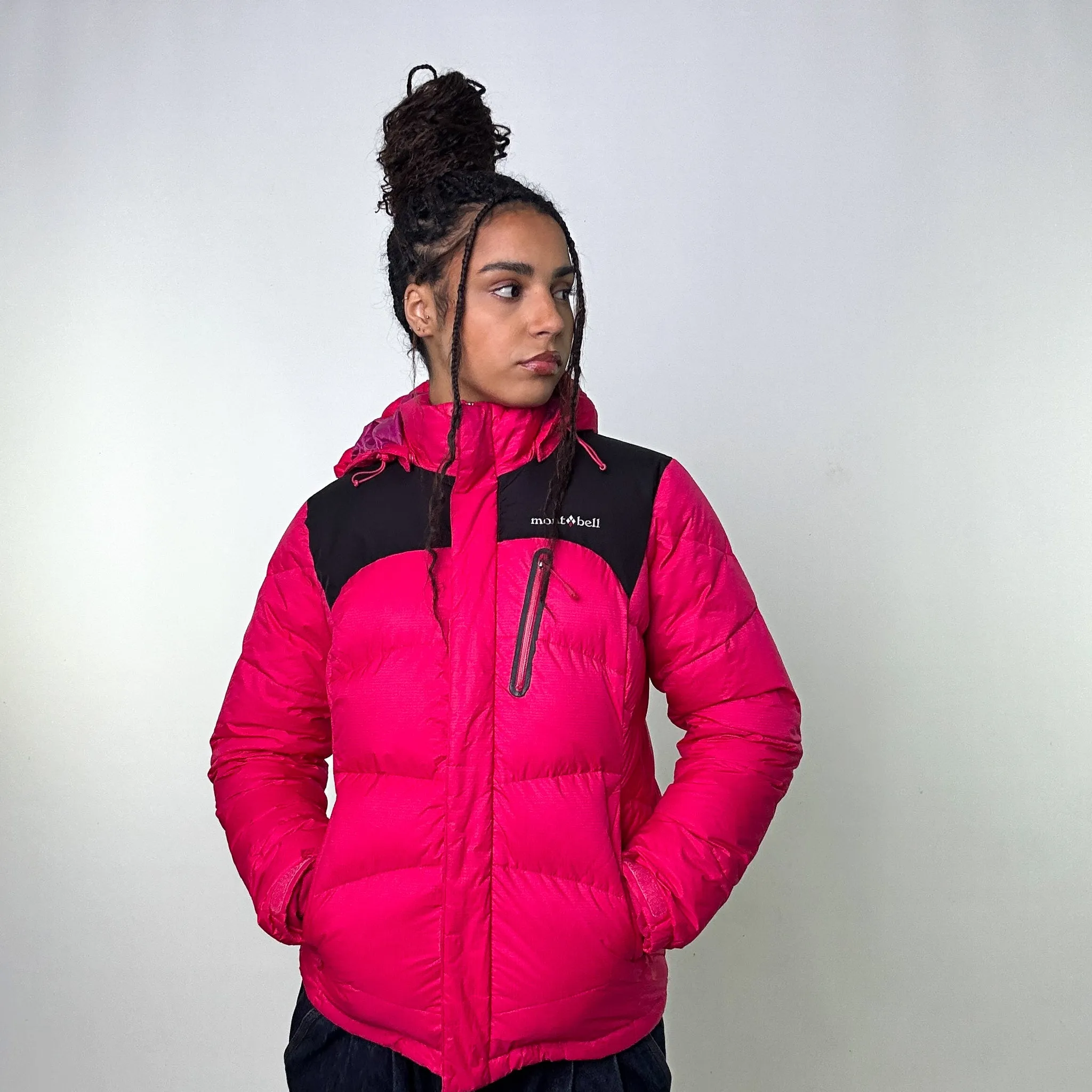 Pink y2ks Mont Bell Puffer Jacket Coat (M)