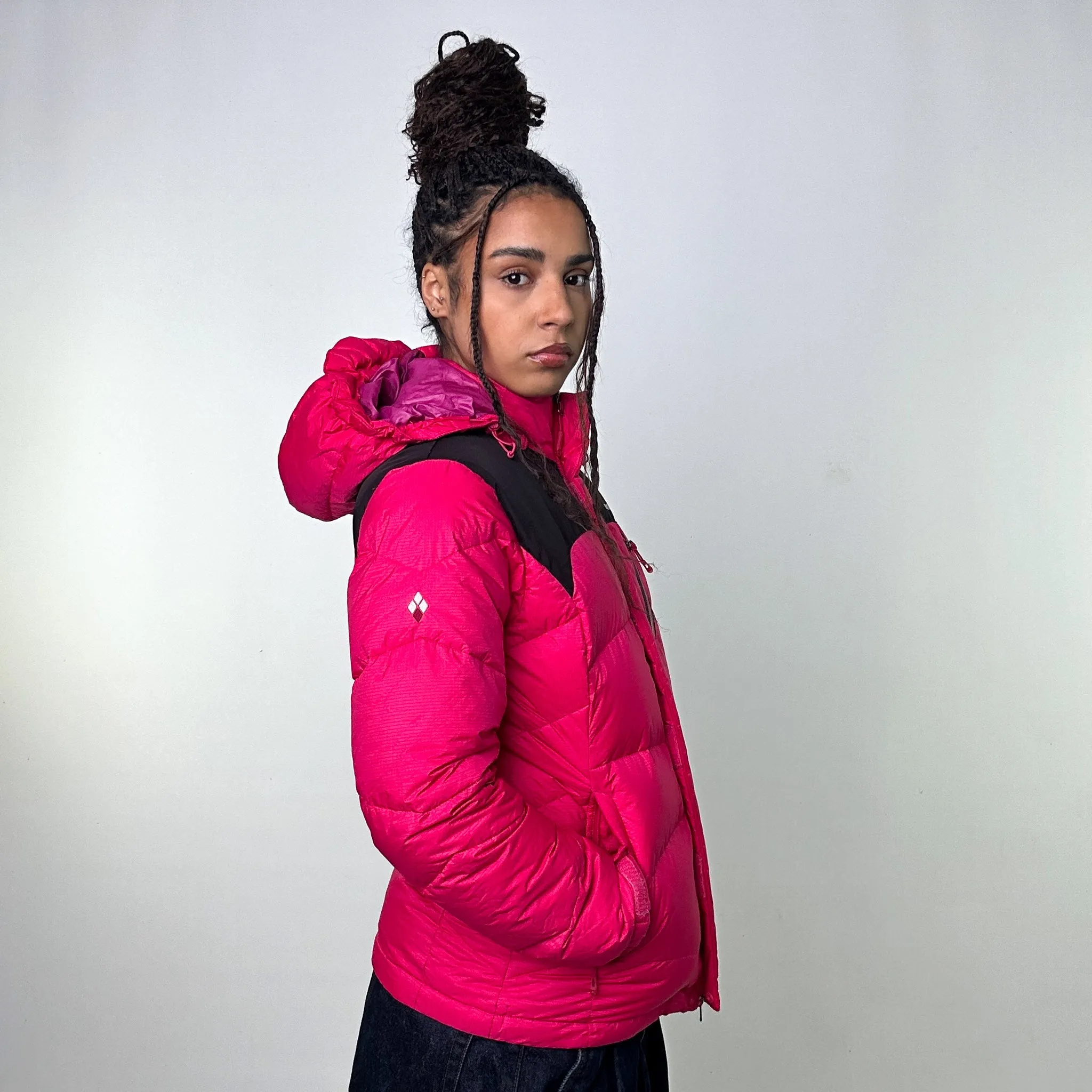 Pink y2ks Mont Bell Puffer Jacket Coat (M)