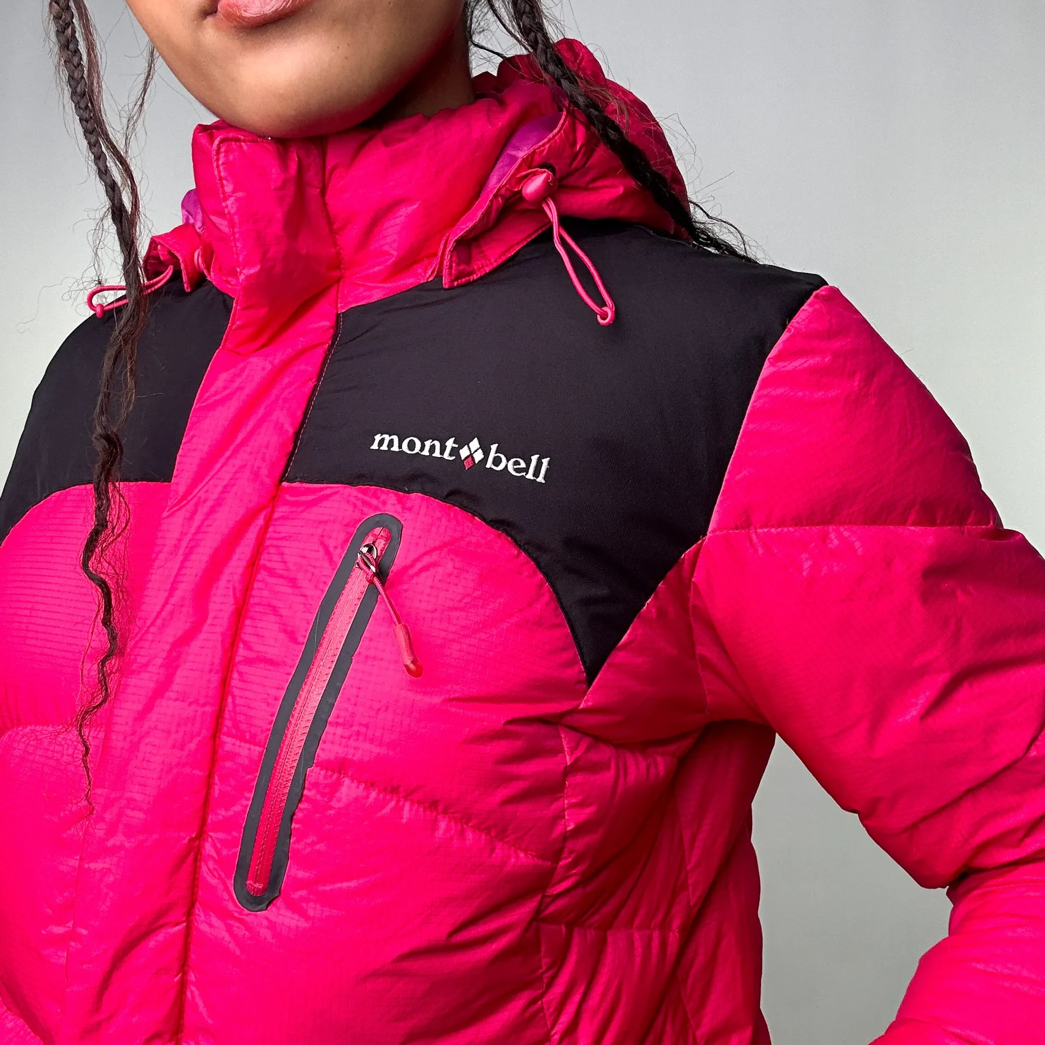 Pink y2ks Mont Bell Puffer Jacket Coat (M)