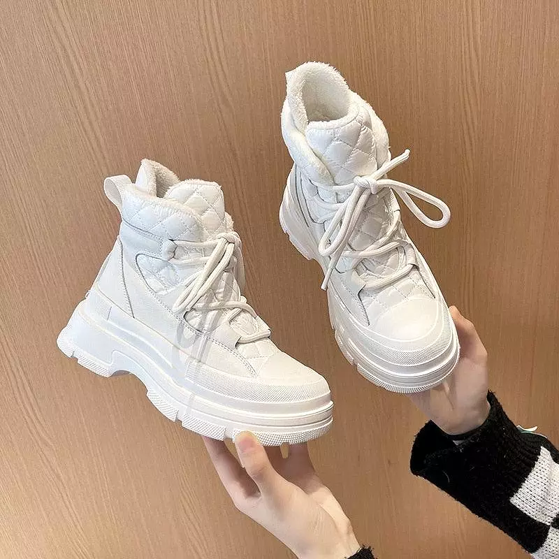 Platform Ankle Sneaker Boots