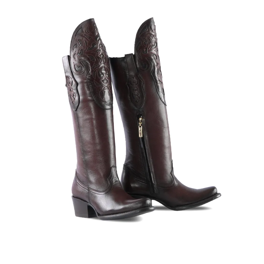 Platino Texas Country Womens Boot Peli Choco Brosh California