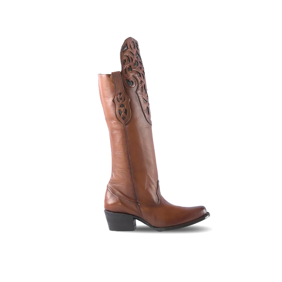 Platino Texas Country Womens Boot Peli Miel Brosh California