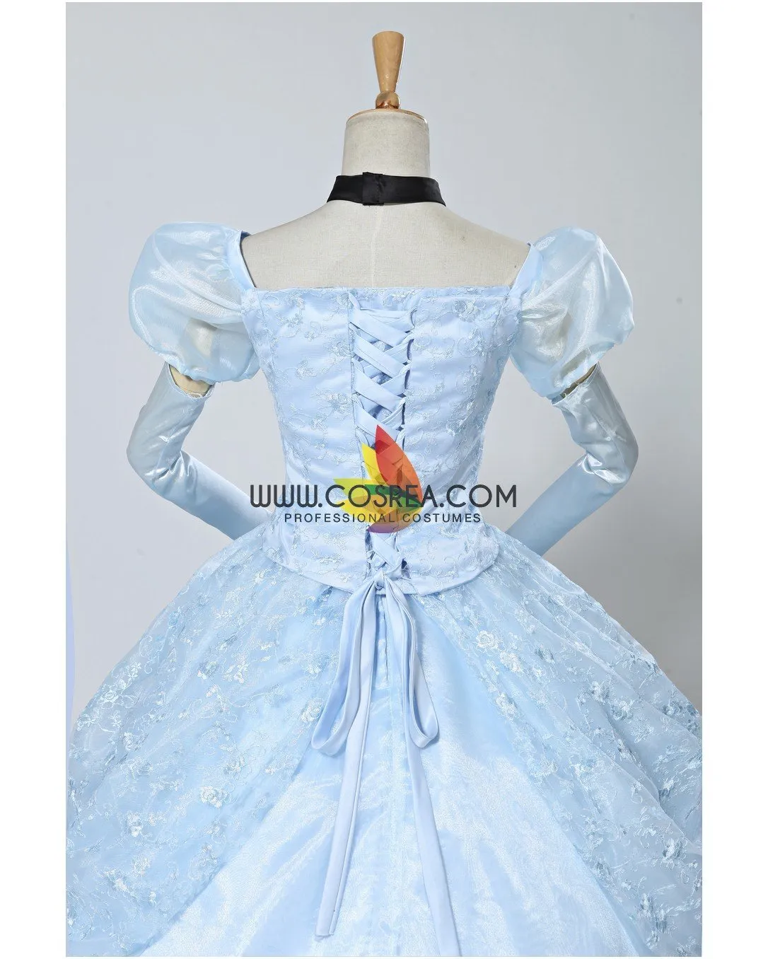 Princess Cinderella Classic Ballgown In Floral Overlayer Cosplay Costume