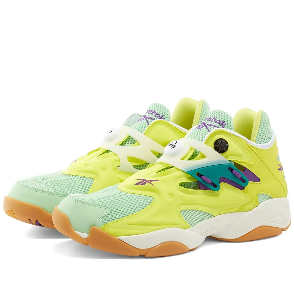 Reebok Pump CourtGreen, Yellow & Regal Purple