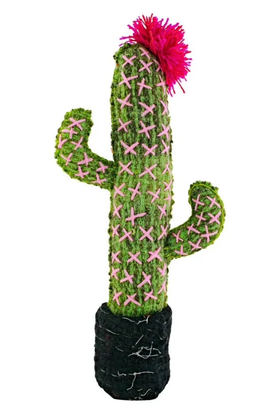 Repurposed Decor Wool Cactus - Mexico