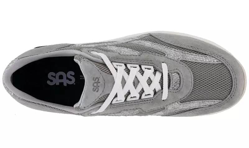 SAS Women's Tour Mesh Lace Up Sneaker - Plata Mix