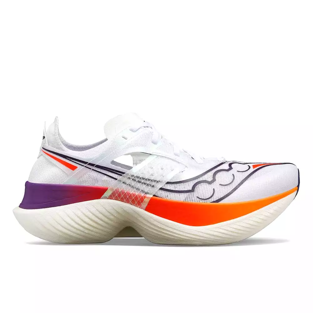 Saucony Endorphin Elite Men's Running Shoes White/Vizired SS24