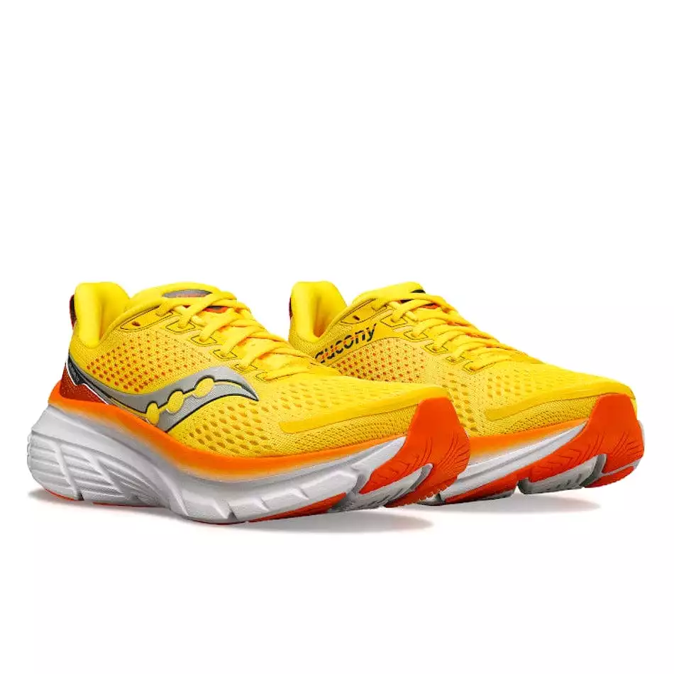 Saucony Guide 17 Men's Running Shoes SS24 Pepper / Canary