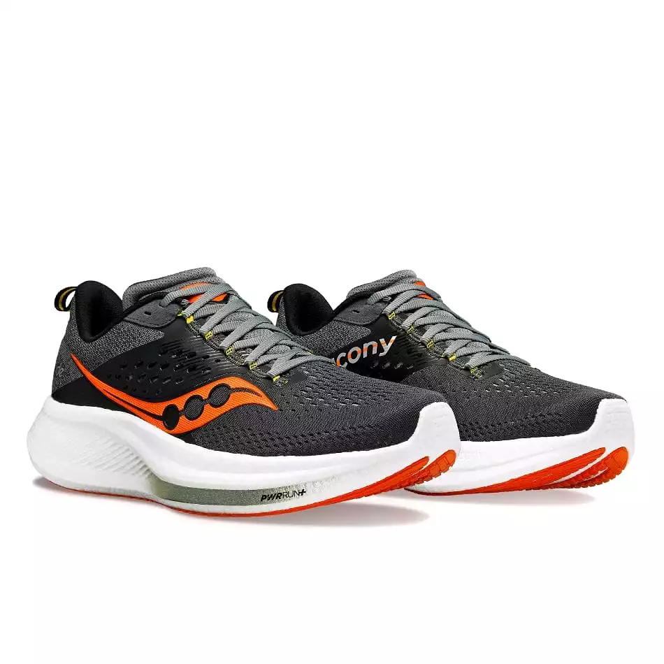 Saucony Ride 17 Men's Running Shoes SS24 Shadow / Pepper