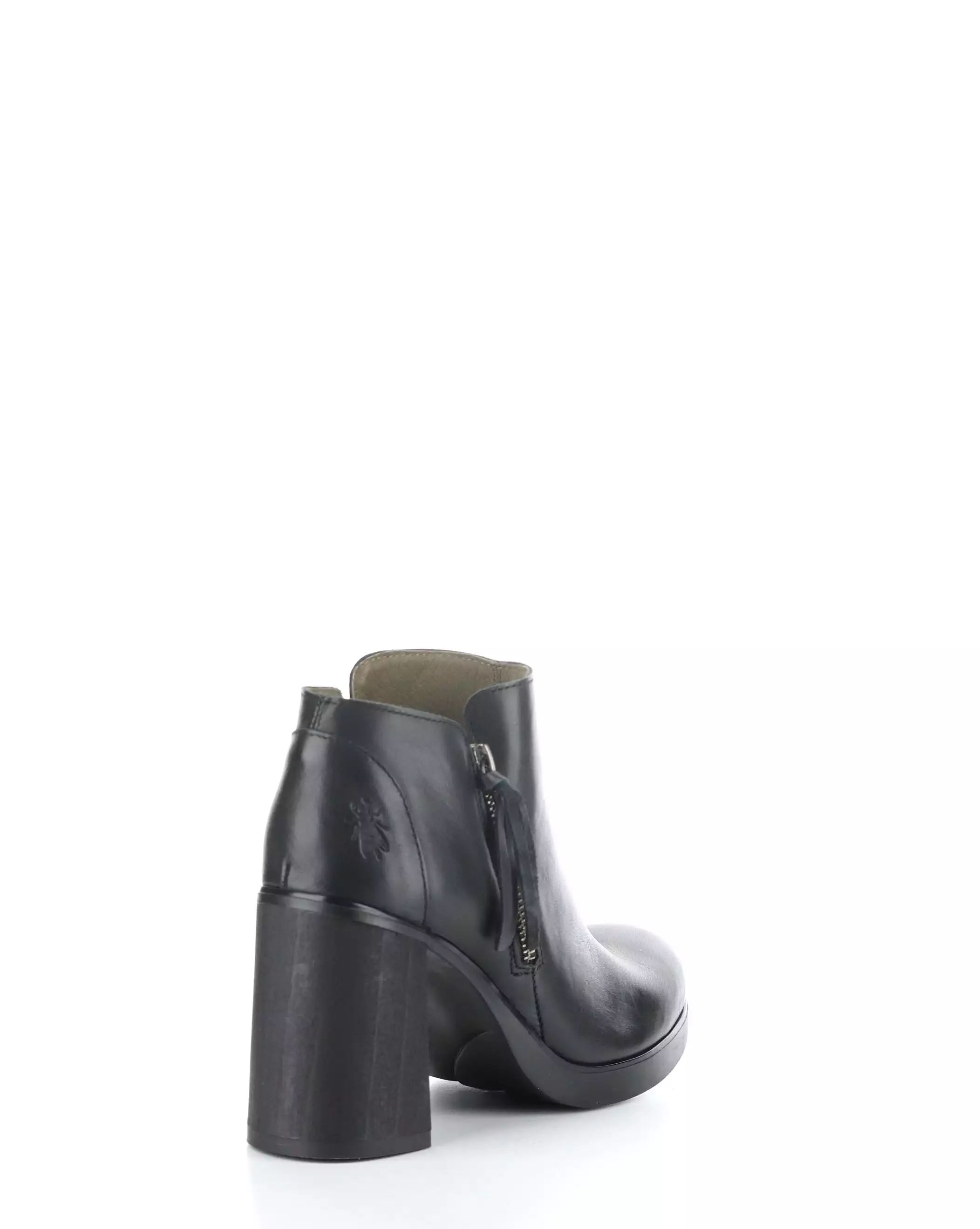 SHAR986FLY 000 BLACK Round Toe Boots