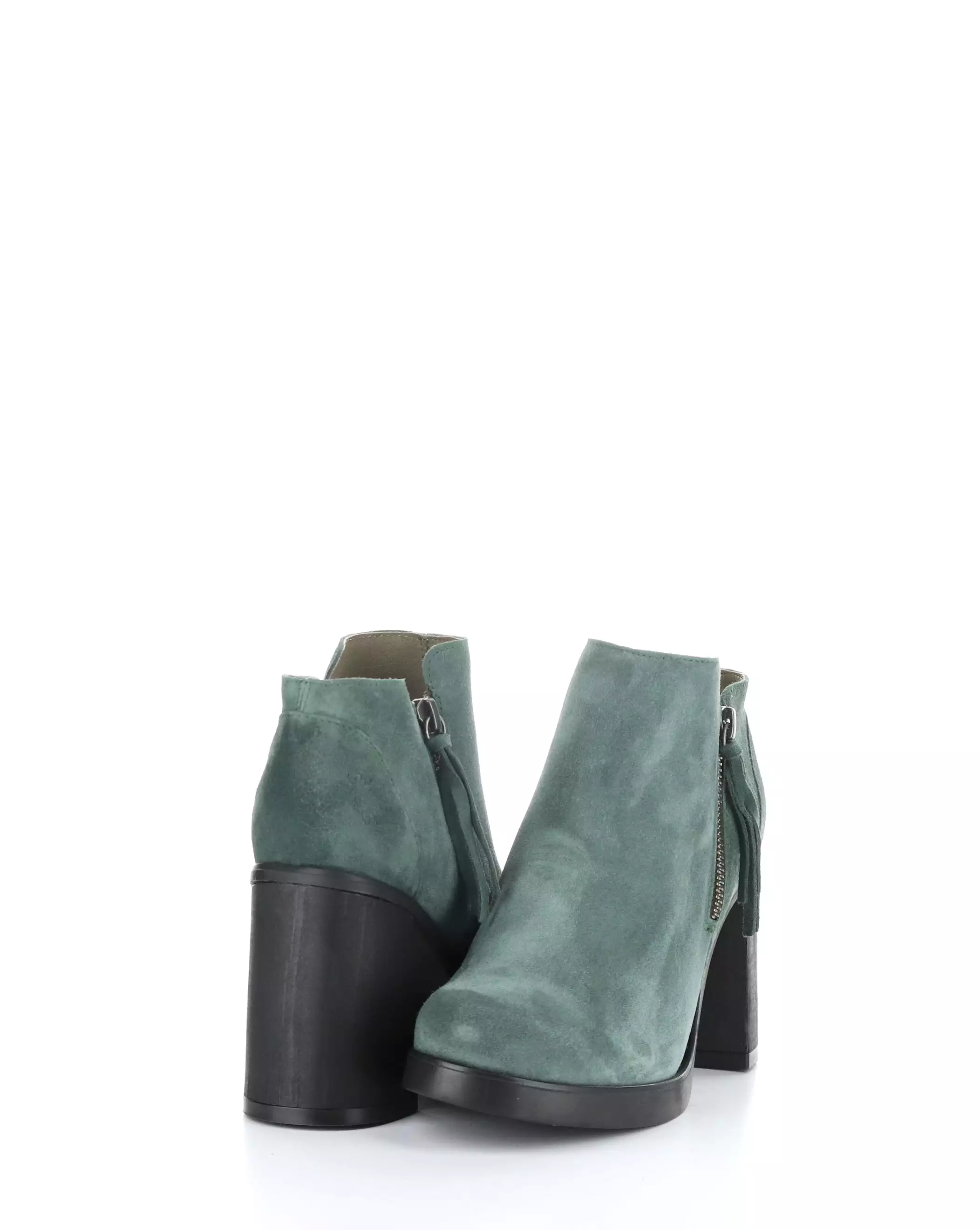 SHAR986FLY 002 GREEN Round Toe Boots