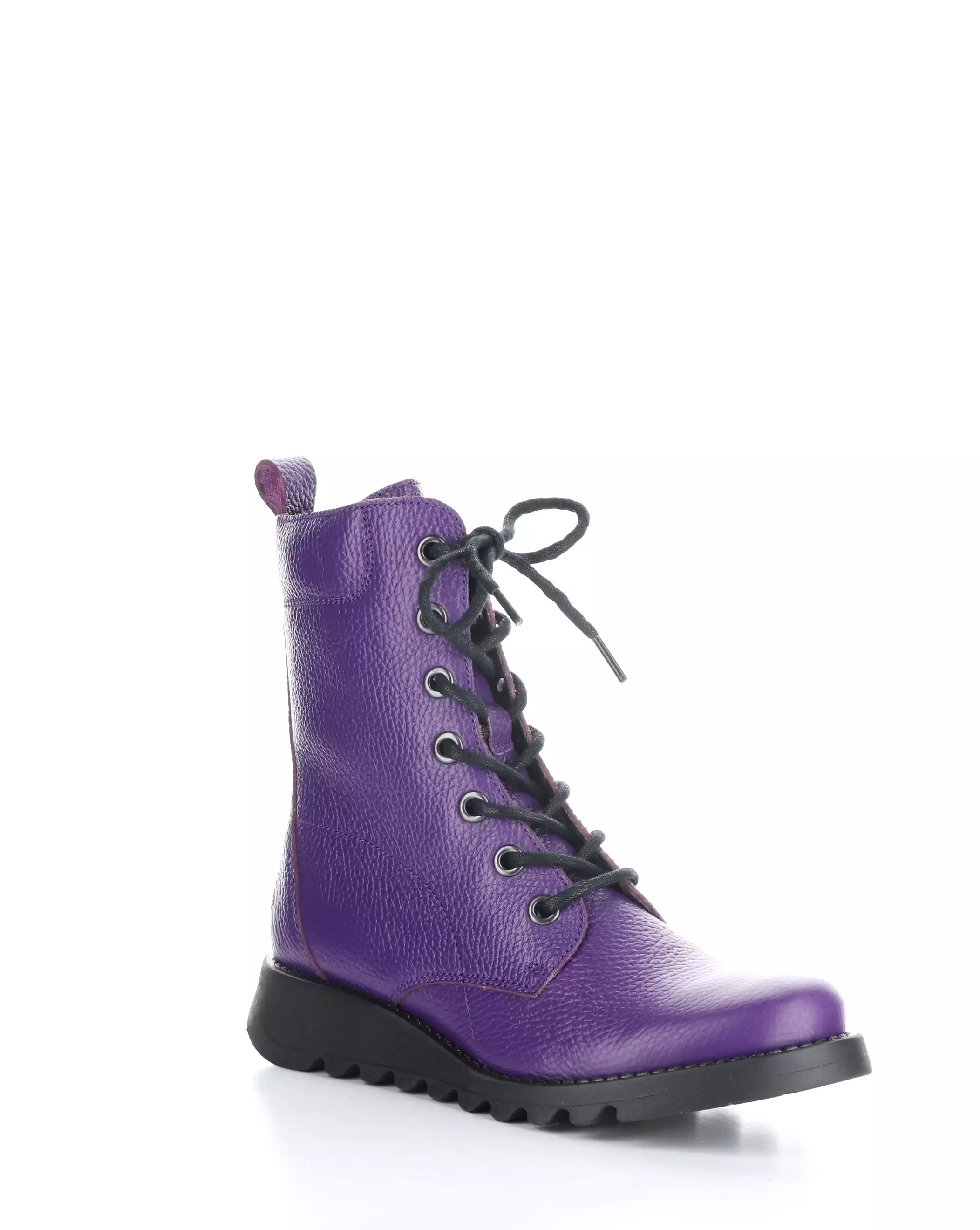 SILF015FLY 006 PURPLE Round Toe Boots