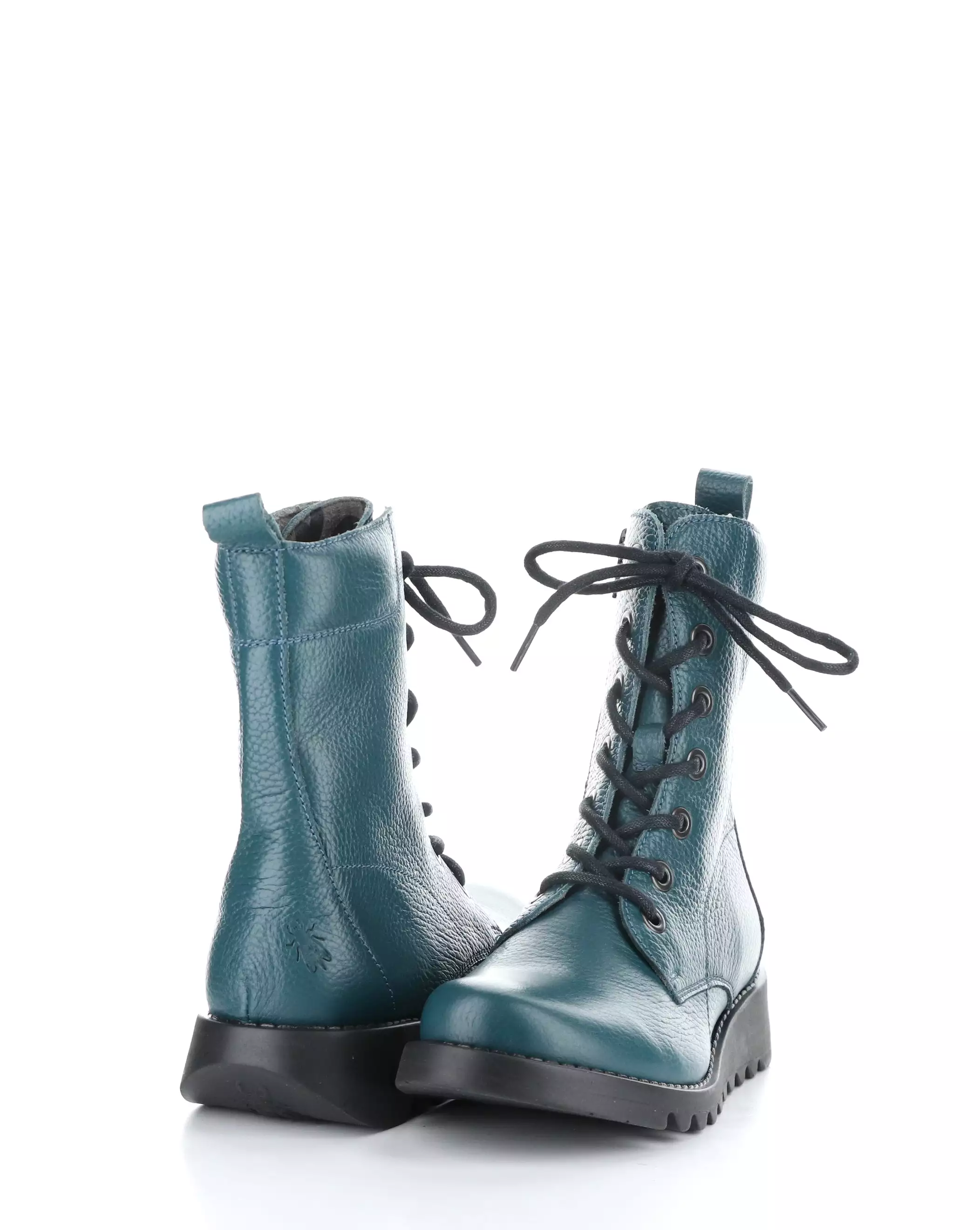 SILF015FLY 007 TEAL Round Toe Boots