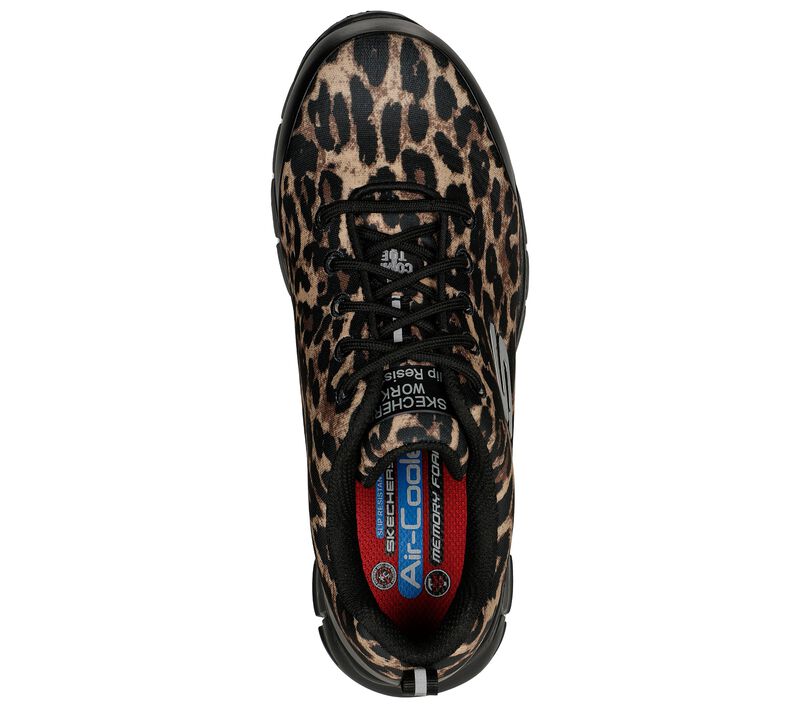 'Skechers' Women's Sure Track-Saivy EH Comp Toe - Leopard