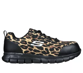 'Skechers' Women's Sure Track-Saivy EH Comp Toe - Leopard