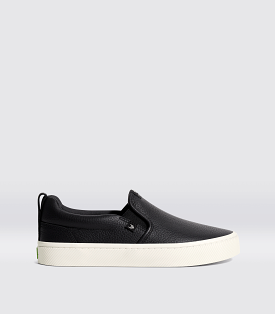 SLIP-ON Black Premium Leather Sneaker Women