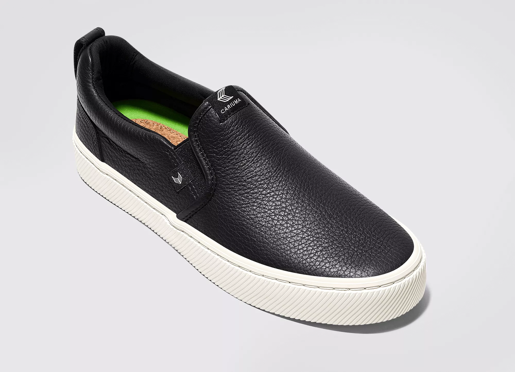 SLIP-ON Black Premium Leather Sneaker Women