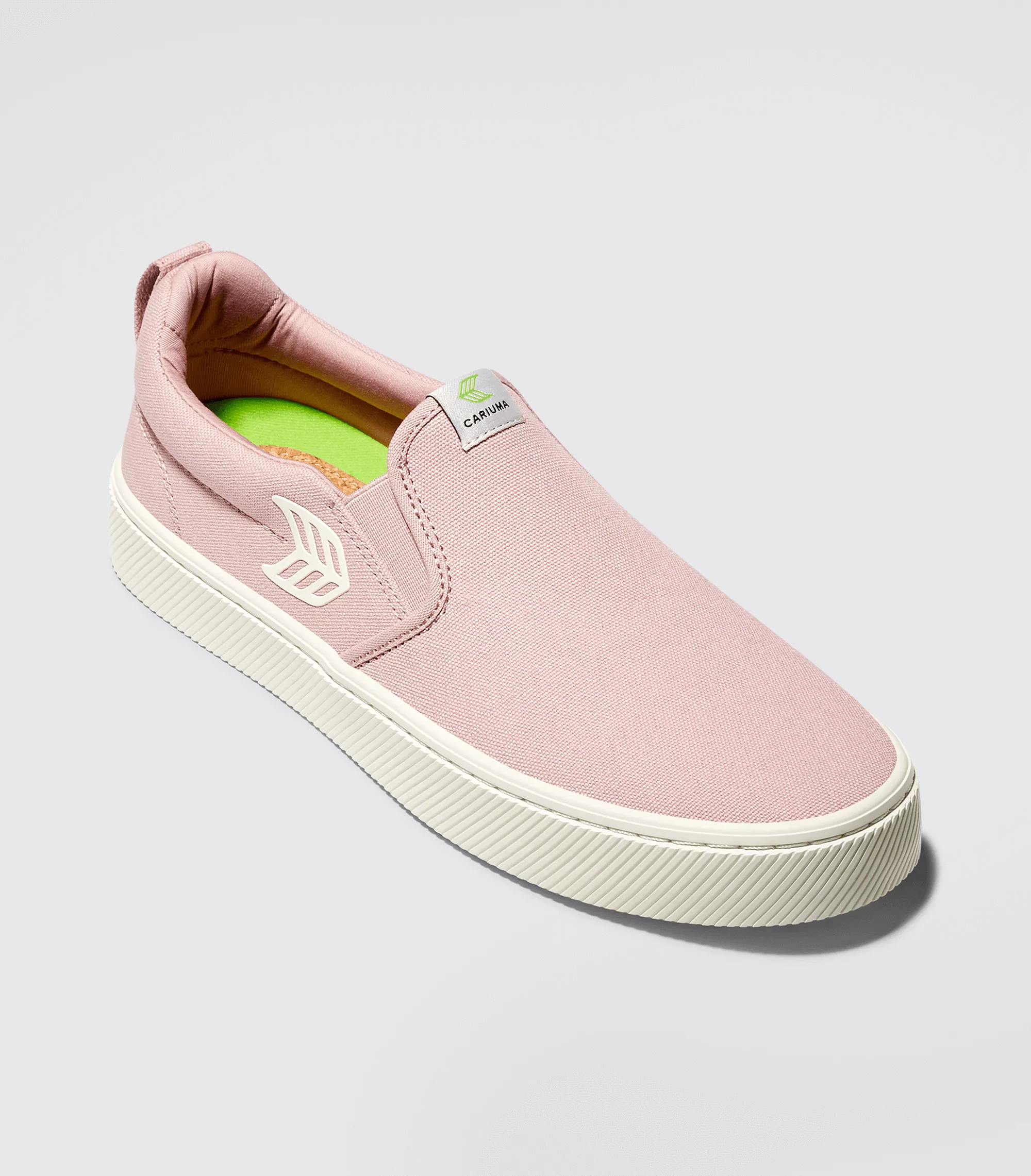 SLIP ON Rose Canvas Ivory Logo Sneaker Men