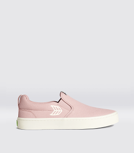 SLIP ON Rose Canvas Ivory Logo Sneaker Men