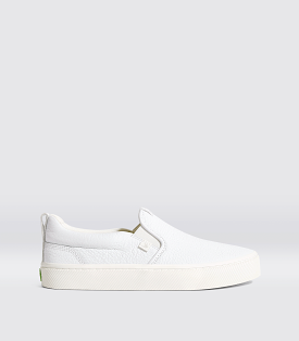 SLIP-ON White Premium Leather Sneaker Men