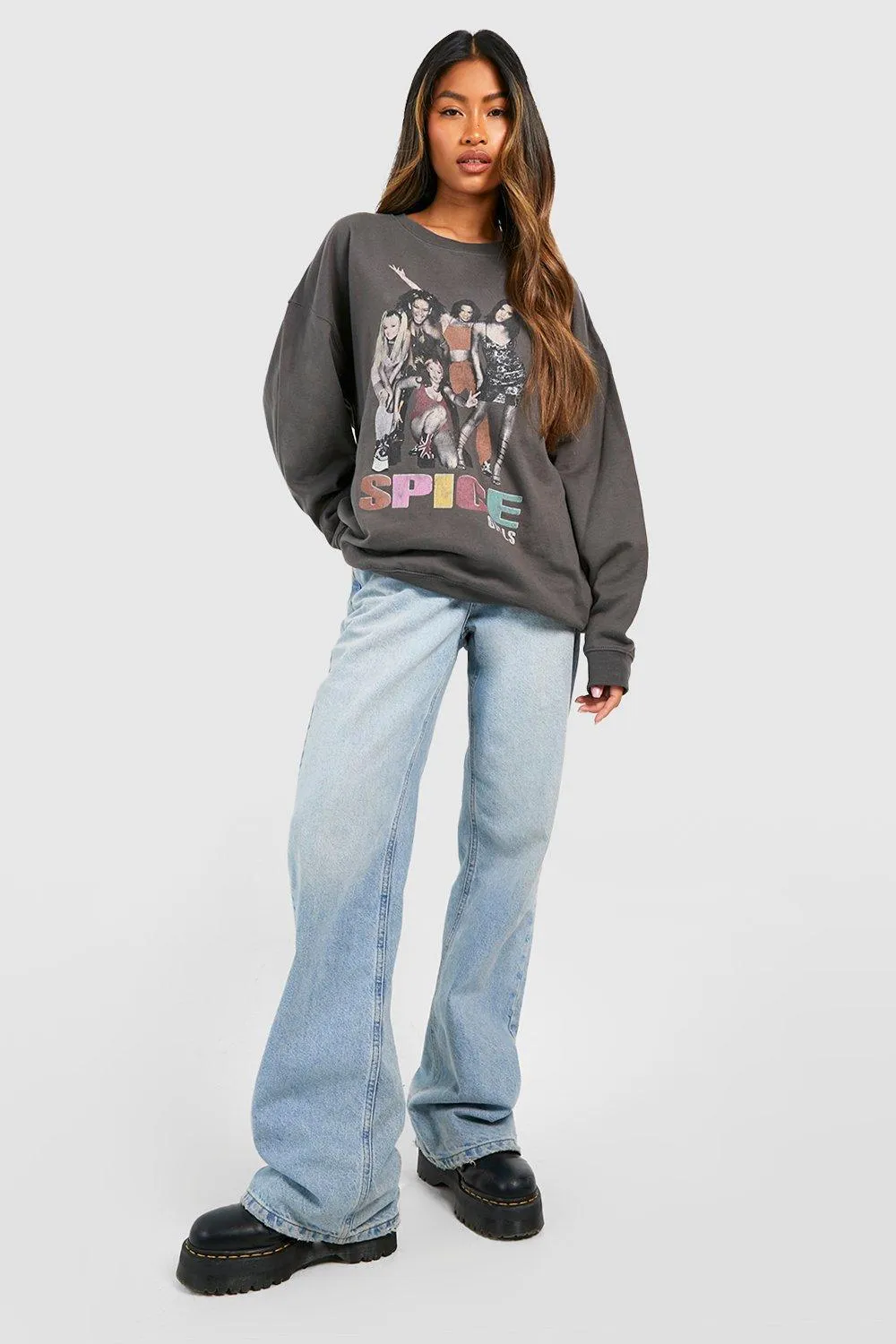 Spice Girls License Overdyed Oversized Sweater