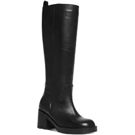 Steve Madden Womens Gyrate Leather Tall Knee-High Boots