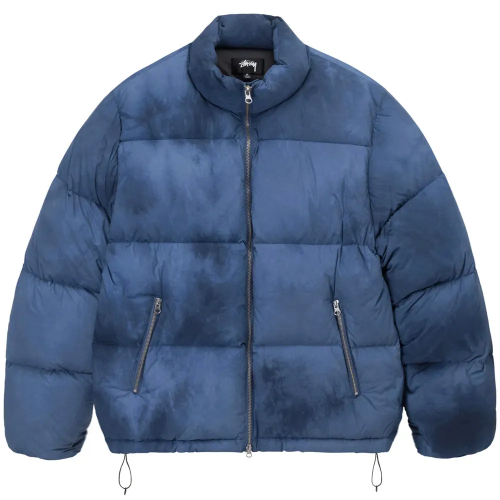 STSSY RECYCLED NYLON DOWN PUFFER // WASHED NAVY